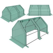 GREENHOUSE GARDEN TUNNEL MINI GREEN FOR LETTUCE 180x90x90CM