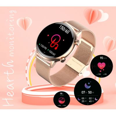7. Women's Smartwatch RUBICON RNCF09 Rose Gold/Pink SMARUB234