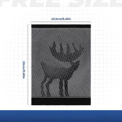 6. Qunature 11230014002 ski scarf, sports bandana, universal size - black