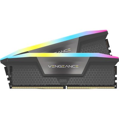 2. RAM Memory DDR5 32GB PC 6400 CL32 CORSAIR KIT (2x16GB) Vengeance RGB