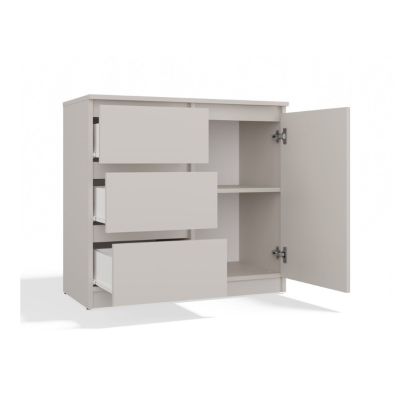 3. Chest of Drawers 1 Door 3 Drawers Cashmere Set