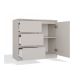 3. Chest of Drawers 1 Door 3 Drawers Cashmere Set