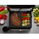 11. ELDOM CONTACT GRILL GK200 2000W, TEMPERATURE CONTROL, TWO FAT CONTAINERS, PLATES WITH NON-STICK COATING