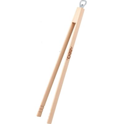 2. WOODEN GRILL TONGUE 48CM WITH OPENER