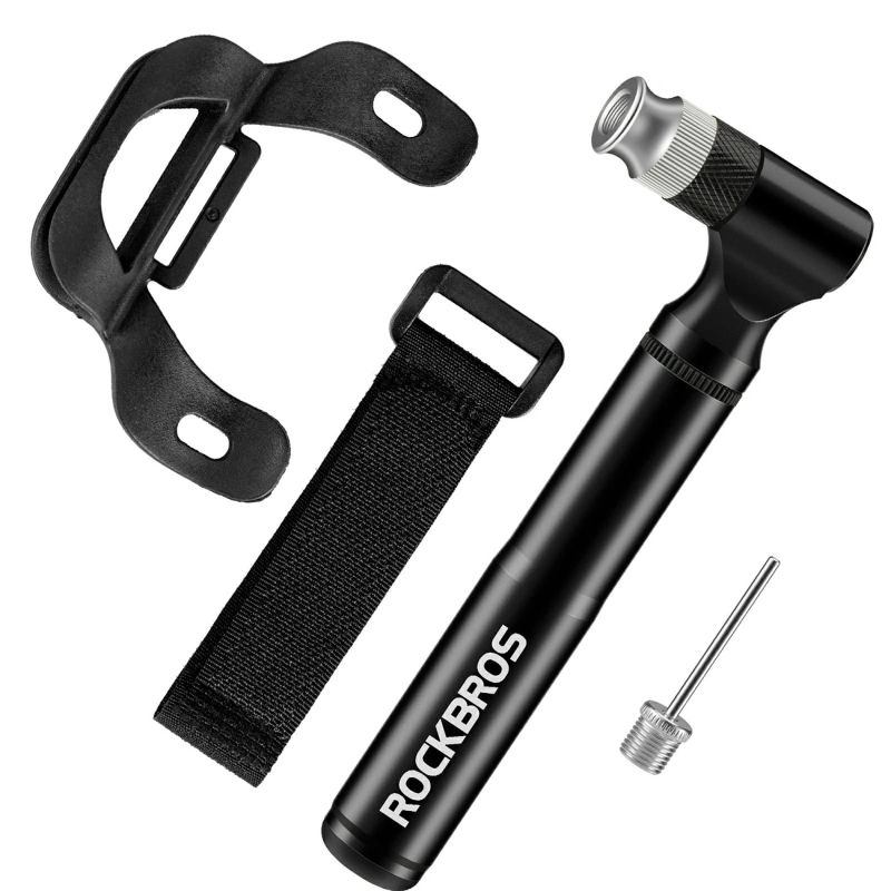 4. Rockbros JG-PB-11 Tool Kit with Pump and Spoon Patch Multitool - Black