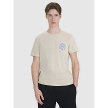Men's regular printed T-shirt 4F 4FWSS25TTSHM1980-83S