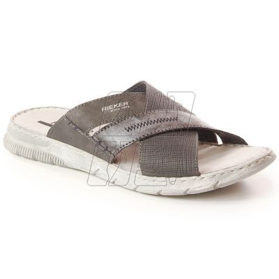 13. Comfortable Rieker M RKR581 gray flip-flops