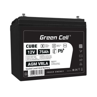 Green Cell AGM12V75AH-J lead battery (VRLA) 12 V 75 Ah