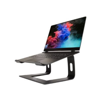 11. Port Designs 901103 Laptop Stand Notebook Holder Aluminum, Black 39.6 cm (15.6")