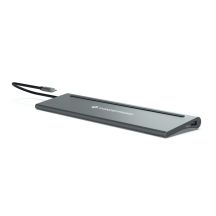 CONCEPTRONIC 12-1 USB-C docking station->2xHDMI/3xUSB-A/DP/+ 18cm gr