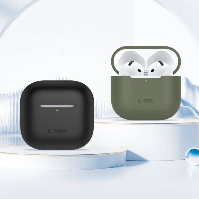 3. Tech-Protect Silicone Case for Apple AirPods 4 - Black