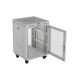 18. LANBERG FLOOR CABINET 19" 15U 600X800 LCD GRAY