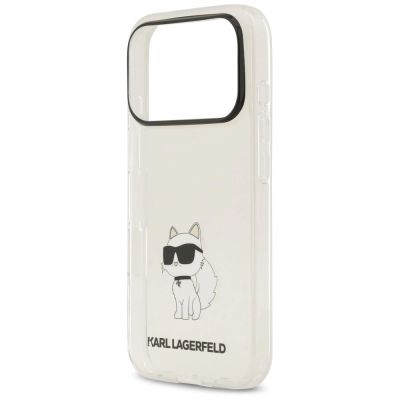 6. Karl Lagerfeld IML NFT Choupette Case for iPhone 18 Pro / 17 Pro - Transparent