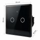 13. QOLTEC LIGHT ON/OFF SWITCH | TOUCH 2-CHANNEL | WI-FI | TIMER | TUYA | BLACK