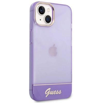 4. Guess Translucent iPhone 14 6.1" Case - Purple