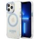Guess Metal Outline MagSafe Case for iPhone 13 Pro / iPhone 13 - Blue