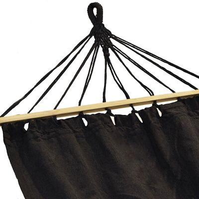 10. GARDEN HAMMOCK 1 PERSON 200X100CM WITH SPREADER 1064055 ANTHRACITE