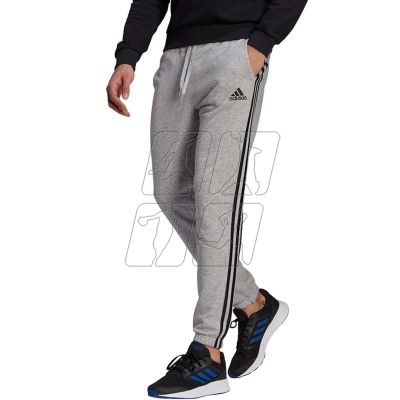 18. Adidas Essentials Tapered Elastic Cuff 3 Stripes Pant M GK9001