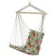 21. BRAZILIAN HAMMOCK HANGING CHAIR 100x50CM NATURA WITH SEWN TROPIC JUNGLE PILLOW
