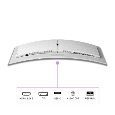 5. Philips Evnia 8000 49M2C8900L/00 computer monitor 124.2 cm (48.9") 5120 x 1440 px Dual QHD QD-OLED White