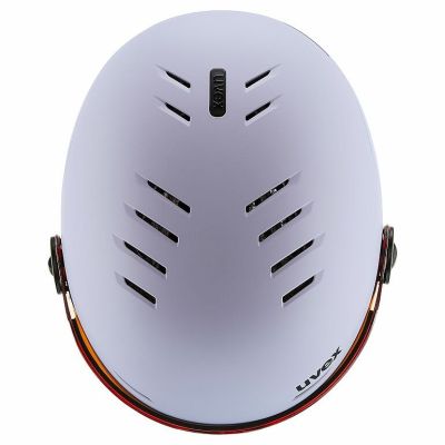 3. Uvex Rocket Jr. Visor Ski Helmet, Lavender