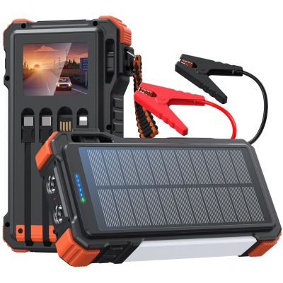 2. Extralink Solar Powerbank 12000mAh Jump Starter 1500A Flashlight Lamp