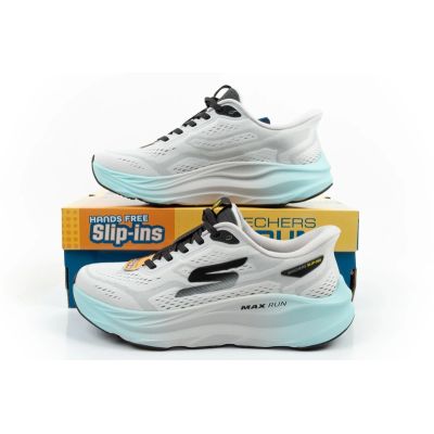 10. Skechers men's sports shoes sneakers Max Run white SLIP-INS