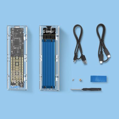 3. Orico TCM2-C3 M.2 NVME to USB-C 10Gb/s Disk Drive - Blue