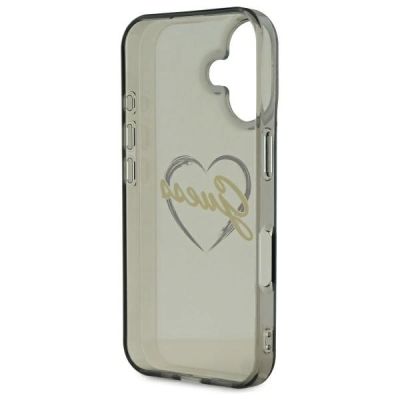 7. Guess IML Heart iPhone 16 Case - Black