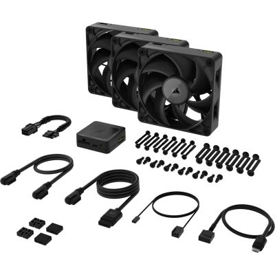 2. CORSAIR Lüfter 3-Fan Set 120*120*25 iCUE Link RX120 MAX Triple Kit