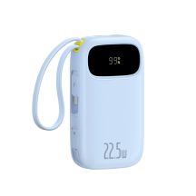 Baseus EnerFill FC31 20000mAh 22.5W Power Bank with Digital Display with 2 Built-in Cables - Blue