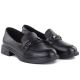 3. Women's leather brogues, black, Vinceza 39991