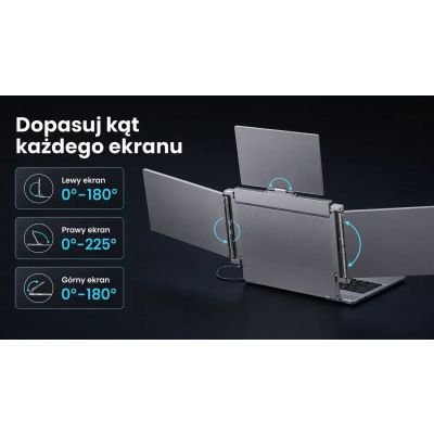 11. EXTRALINK SMART LIFE 16" Dual-Screen Monitor for 12" to 18.5" Laptops S11