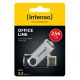 9. Intenso USB 256GB OFFICE LINE 3.2 Gen1 Silver-Black USB Flash Drive USB Type-A 3.2 Gen 1 (3.1 Gen 1) Black, Silver