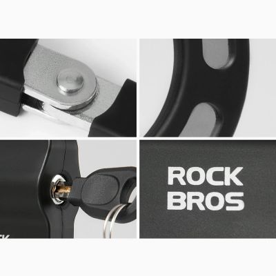 6. Rockbros 85922 Chain Lock for Scooters and Bikes - Black