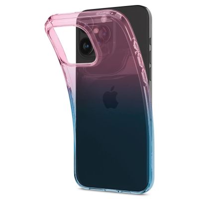14. Spigen Liquid Crystal iPhone 15 Pro Case - Pink/Blue