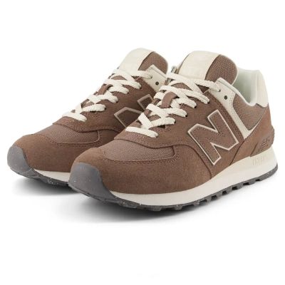 16. New Balance WL574 lifestyle brown women's sneakers (WL574RTS)