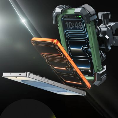 5. Joyroom JR-ZS598 Anti-vibration Handlebar Phone Holder - Black