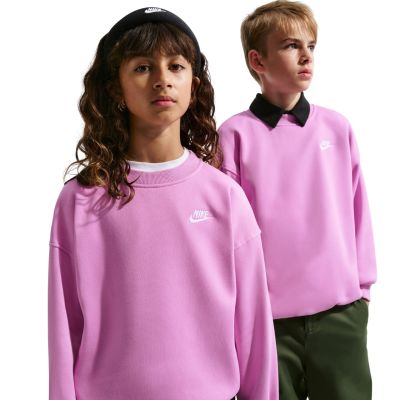3. Nike Sportswear Club Fleece Kids' Sweatshirt Pink FD2923 503