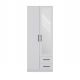 ROMANA WARDROBE 80X205 WHITE WITH MIRROR