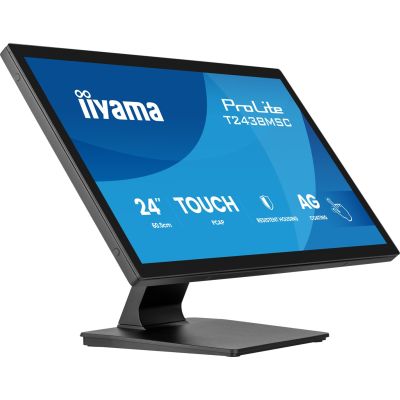 iiyama ProLite T2438MSC-B2 computer monitor 60.5 cm (23.8") 1920 x 1080 px Full HD LED Touchscreen Black