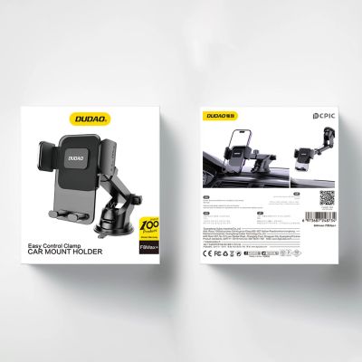 13. Dudao F8Max+ car holder for dashboard or windshield - black