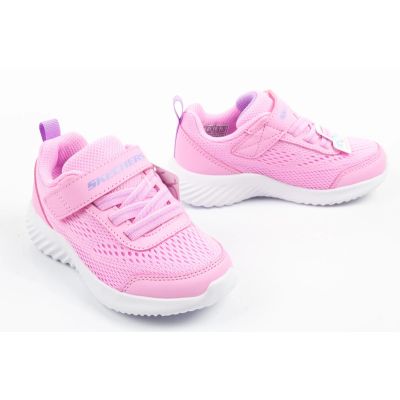 6. Skechers Bounder Pink Velcro Baby Sports Shoes