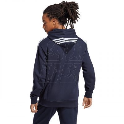 3. Adidas Essentials French Terry 3-Stripes Hoodie M IC0436