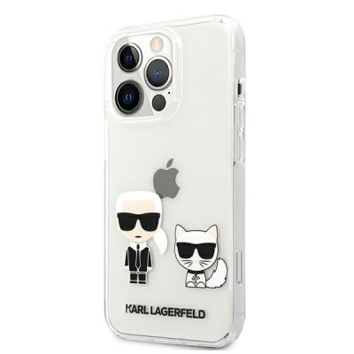 2. Karl Lagerfeld Transparent Karl & Choupette Case for iPhone 13 Pro / 13 - Transparent