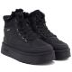 4. Women's black Big Star platform snow boots UU274167