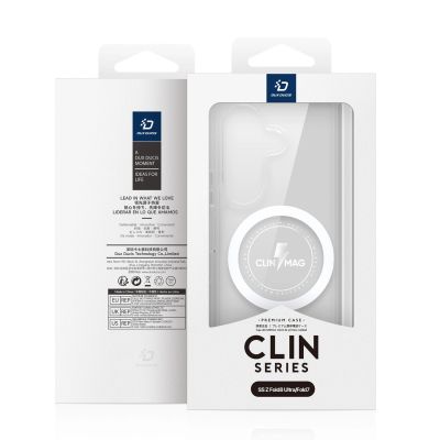 4. Dux Ducis Clin Mag Case for Samsung Galaxy Z Fold 8 / Z Fold 7 Compatible with MagSafe - Transparent