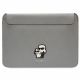 Karl Lagerfeld Saffiano Karl&Choupette case for a 16" laptop - silver