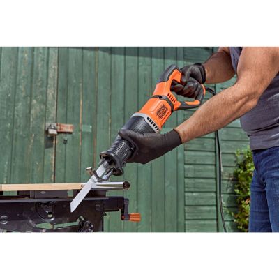 6. Black&Decker BES301-QS Reciprocating Saw 2800spm 750W (1798340) Black, Orange