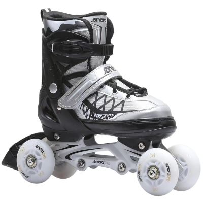 44. ROLLER SKATES-ROLLER SKATES-ICE SKATING 4IN1 ENERO PRO LED 34-37 GRAY